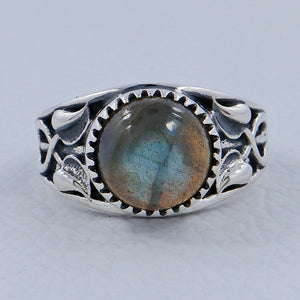 Labradorite Gemstone Silver Rings
