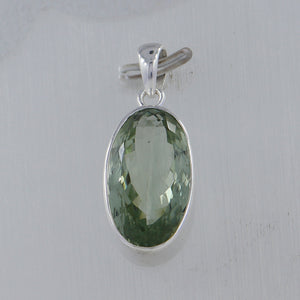 925 Silver Green Amethyst Pendants
