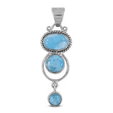 Blue Labradorite 925 Sterling Silver Pendant