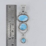 Blue Labradorite 925 Sterling Silver Pendant