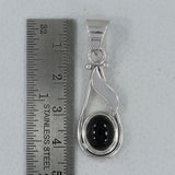 Natural Tourmaline Cab Silver Pendant