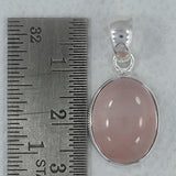 925 Silver Rose Quartz Pendants