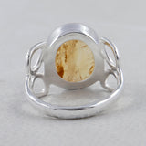 Rough Citrine Designer 925 Sterling Silver Ring