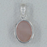 925 Silver Rose Quartz Pendants