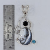 925 Silver Dendritic Opal Pendant