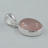 925 Silver Rose Quartz Pendants