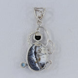 925 Silver Dendritic Opal Pendant