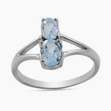 Natural Garnet Silver Rings