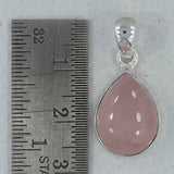 925 Silver Rose Quartz Pendants