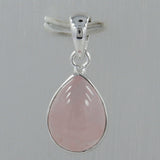 925 Silver Rose Quartz Pendants
