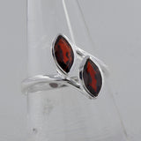 Garnet Silver Ring