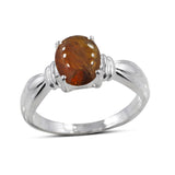 Natural Citrine 925 Sterling Silver Ring