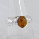 Natural Citrine 925 Sterling Silver Ring