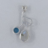 925 Silver Rainbow Moonstone Pendant