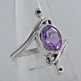 Garnet Silver Rings
