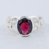 Garnet Silver Ring