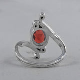 Garnet Silver Rings