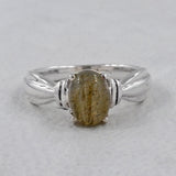 Natural Citrine 925 Sterling Silver Ring