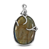 Labradorite Gemstone Silver Pendant