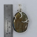 Labradorite Gemstone Silver Pendant