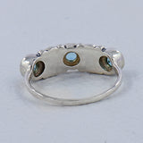 Blue Topaz Silver Designer Ring