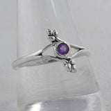 Natural Amethyst Silver Ring