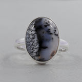 Dendritic Opal Silver Ring