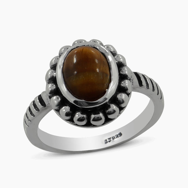 Tiger Eye Sterling Silver Rings