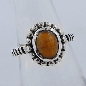 Tiger Eye Sterling Silver Ring