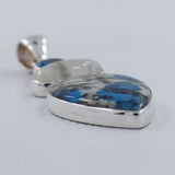 K2 Jasper, Rainbow Moonstone, Blue Topaz Gemstone Pendant