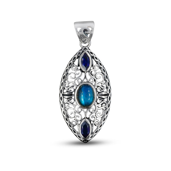 Labradorite Silver Pendants