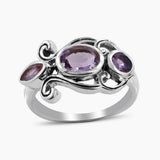 925 Sterling Silver Blue Topaz Silver Rings