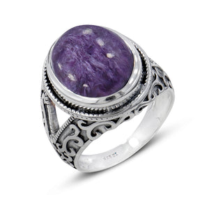 Rainbow Moonstone Silver Ring