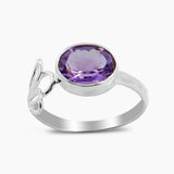 925 Sterling Silver Amethyst Ring