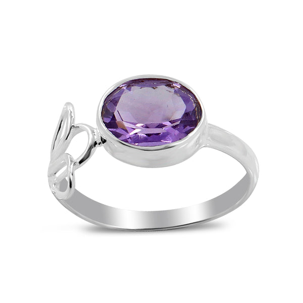 925 Sterling Silver Amethyst Ring