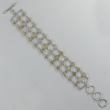 Trendy Design Rainbow Moonstone Three Layers Bracelet