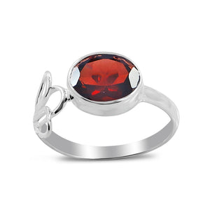 925 Sterling Silver Amethyst Ring