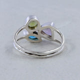 Natural Amethyst Gemstone Birthstone Ring