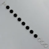 Black Onyx Silver Bracelet