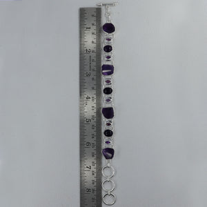 925 Sterling Silver Amethyst Bracelet