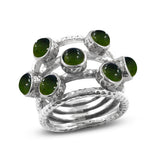 925 Sterling Silver Tourmaline Rings