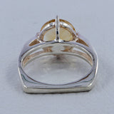 Natural Citrine Silver Ring