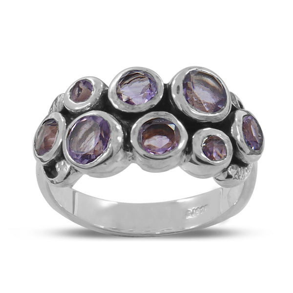 925 Sterling Silver Amethyst Ring