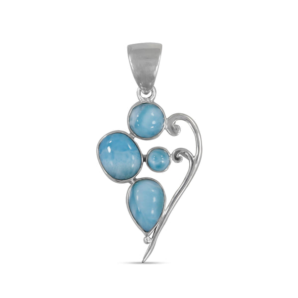 Hessonite Gemstone Silver Pendant