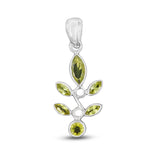 925 Sterling Silver Peridot Pendant