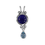 925 Sterling Silver Charoite Pendant