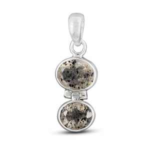 925 Sterling Silver Singing Quartz Pendant