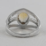 925 Sterling Silver Citrine Rings