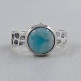 Larimar Silver Ring