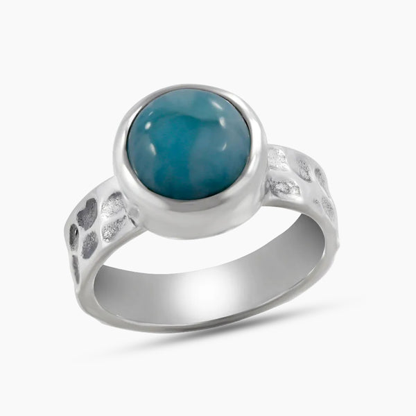925 Sterling Silver Larimar Rings